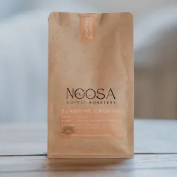 Sunshine Organic coffee beans from Noosa Coffee Roastery