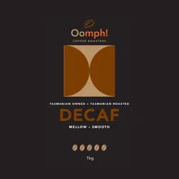 Decaf coffee beans from Oomph Coffee Roasters