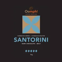 Santorini coffee beans from Oomph Coffee Roasters