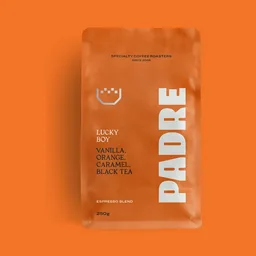 Lucky Boy coffee beans from Padre Coffee