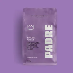 Troublemaker coffee beans from Padre Coffee