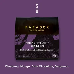 Yirgacheffe Kurume GR1 coffee beans from Paradox Coffee Roasters