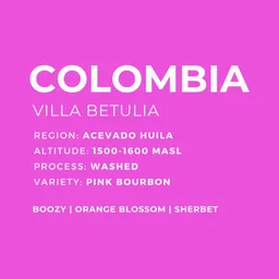 Villa Betulia coffee beans from Patio Coffee Roasters