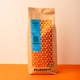 Straight Up coffee beans from Peaberrys Coffee Roasters