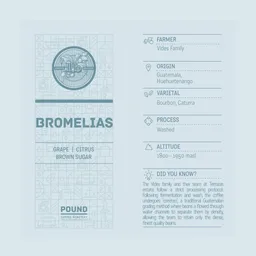 Bromelias · Filter coffee beans from Pound Coffee Roastery