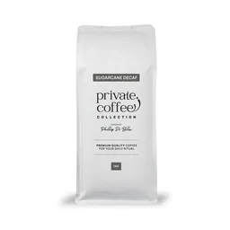 Sugarcane Decaf coffee beans from Private Coffee Collection