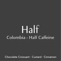 Half coffee beans from Prodigal Coffee Roasters