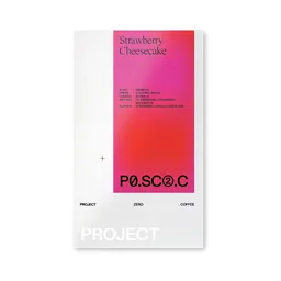 Strawberry Cheesecake coffee beans from Project Zero Coffee