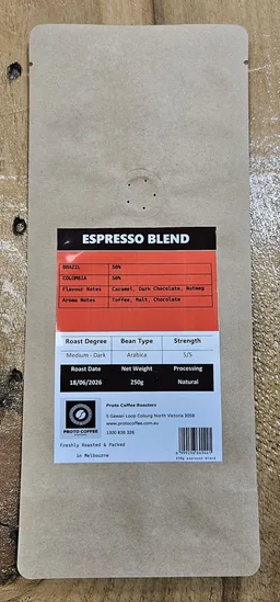 Espresso Blend · 250g coffee beans from Proto Coffee