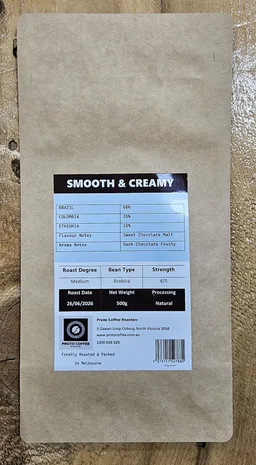 Smooth & Creamy Blend coffee beans from Proto Coffee