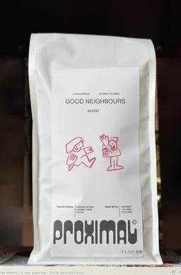 Good Neighbours Blend coffee beans from Proximal Coffee