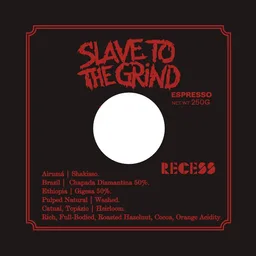Slave to the Grind coffee beans from Recess Coffee