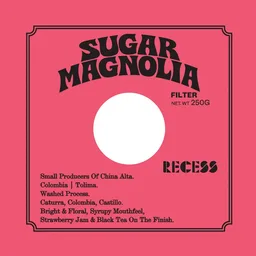 Sugar Magnolia coffee beans from Recess Coffee