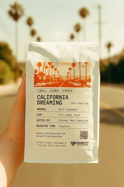 California Dreaming coffee beans from River City Coffee Roasters