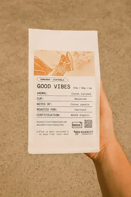 Good Vibes coffee beans from River City Coffee Roasters