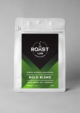 Bold Blend coffee beans from roastlab coffee roaster