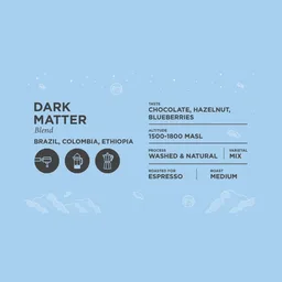 Dark Matter Blend coffee beans from Rocketfuel Coffee