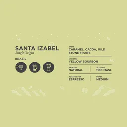 Santa Izabel coffee beans from Rocketfuel Coffee