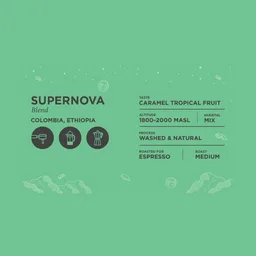 Supernova Blend coffee beans from Rocketfuel Coffee