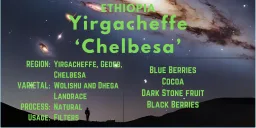 Yirgacheffe Chelbesa coffee beans from Rocketeer Coffee Roasters ADL