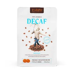 Decaf Organic coffee beans from Rubra Coffee