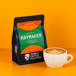Haymaker Espresso Blend coffee beans from Rumble Coffee Roasters