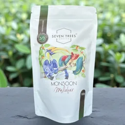 Monsoon Malabar · Sample coffee beans from Seven Trees Coffee