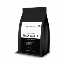 Black Vanilla Espresso Blend coffee beans from Singular Roasters