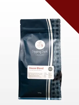 House Blend coffee beans from Sipping Duck Coffee Roasters