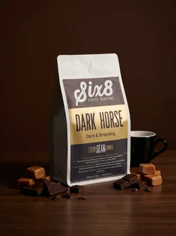 Dark Horse Blend coffee beans from Six8 Coffee Roasters