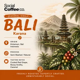 Bali Karana coffee beans from Social Coffee Cairns