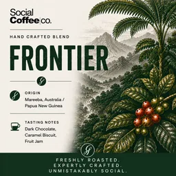 Frontier Blend coffee beans from Social Coffee Cairns