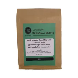 Ovation Seasonal Blend coffee beans from SOHO Coffee Roasters