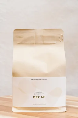 Decaf coffee beans from Southern Roasting Co.