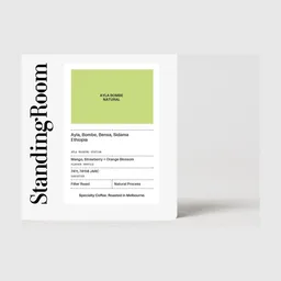 Ayla Bombe · Natural coffee beans from Standing Room Coffee