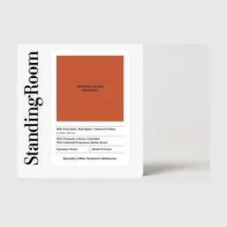 Seasonal Blend coffee beans from Standing Room Coffee