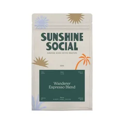 Wanderer Espresso Blend coffee beans from Sunshine Social