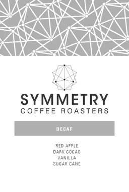 Decaf coffee beans from Symmetry Coffee Roasters