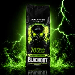 Blackout Blend coffee beans from The Killer Coffee Co