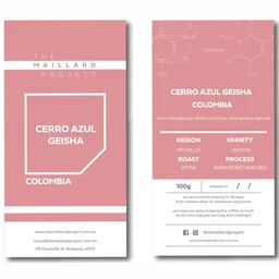 Cerro Azul Hybrid coffee beans from The Maillard Project