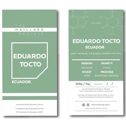 Eduardo Tocto coffee beans from The Maillard Project