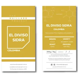 El Diviso Sidra coffee beans from The Maillard Project