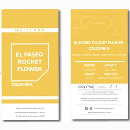 El Paseo Rocket Flower coffee beans from The Maillard Project