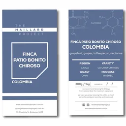 Finca Patio Bonito Chiroso coffee beans from The Maillard Project