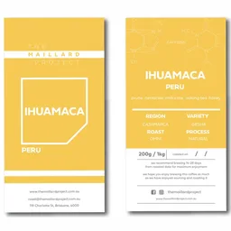 Ihuamaca coffee beans from The Maillard Project
