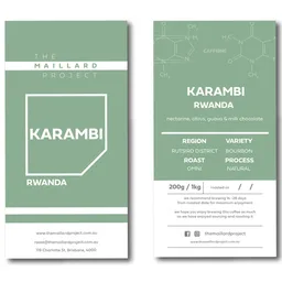 Karambi coffee beans from The Maillard Project