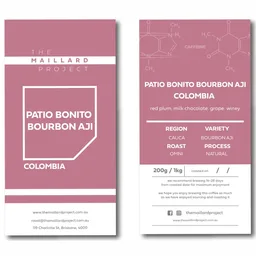 Patio Bonito Bourbon Aji coffee beans from The Maillard Project