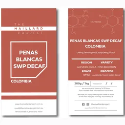 Penas Blancas · Swp coffee beans from The Maillard Project