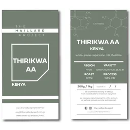 Thirikwa AA coffee beans from The Maillard Project
