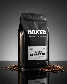 Organic Espresso coffee beans from The Naked Bean Coffee Roasters